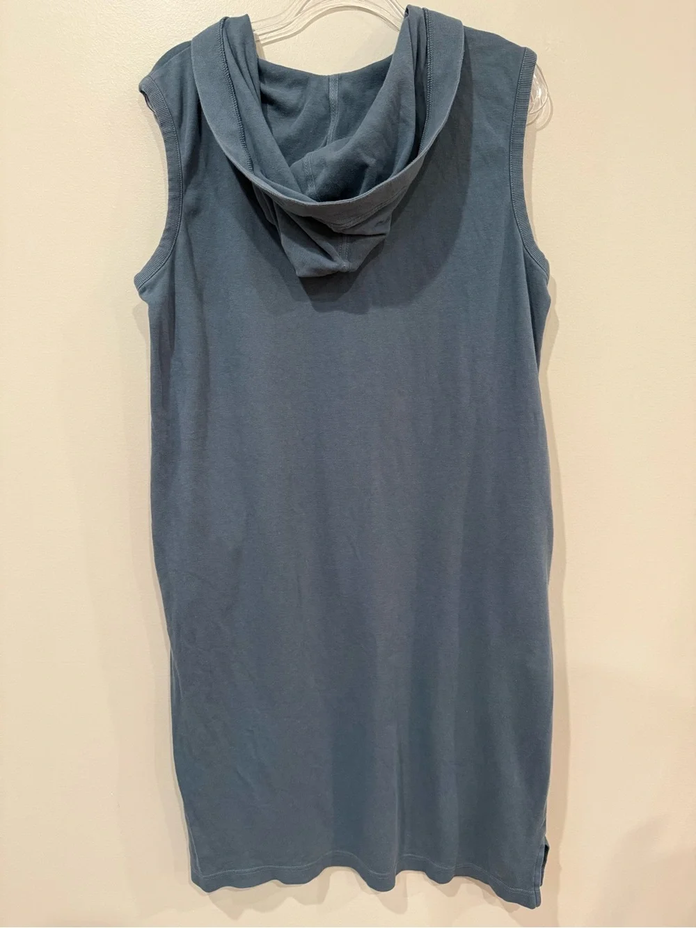 Pact Organic Cotton Airplane Hooded Tank Midi Dress Slate Blue XL